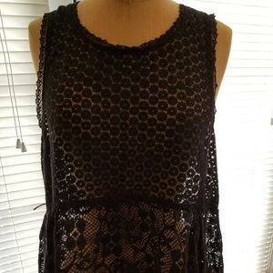 Peblum style sheer tank